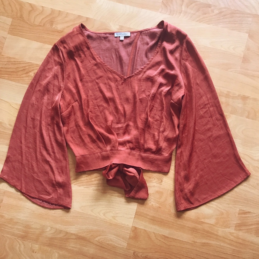 FREE PEOPLE Patrons Of Peace Open Back Crop Top